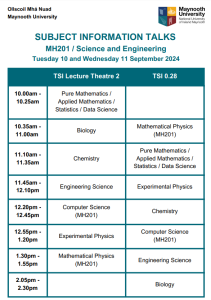 MH201 subject talk schedule preview.